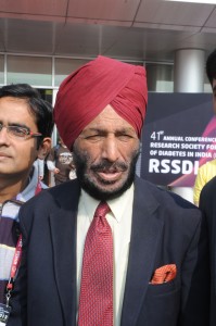 Legendary athlete Milkha Singh at the 41st Annual Conference of Research...