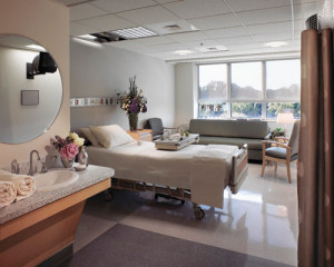 Luxury hospital room