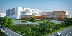 Amrita Hospital Faridabad Site Rendering