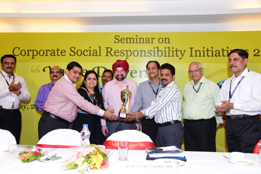 Felicitation of Mesco Steel for commendable work under the CSR category