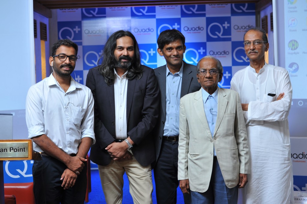 Patients with Neeraj Dotel, CEO; Anurag Sharma, Co-Founder & CTO; and Paresh Patel, Co-Founder, Quadio Devices Pvt Ltd