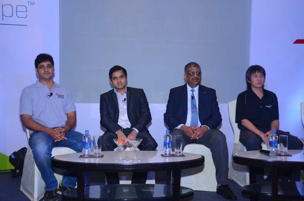 L-R, Dr Naresh Gill, Dr Rajat Jain, Himanshu Jain and Stefan Phang 