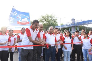 Sunshine Global Hospitals, Surat organised a health walk from Sardar Vallabhbhai National Institute of Technology to celebrate the second foundation day