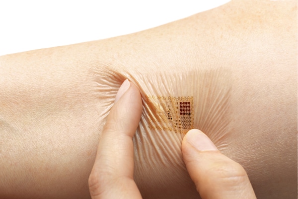 Smart skin Electronics that stick and stretch like a temporary tattoo w  video