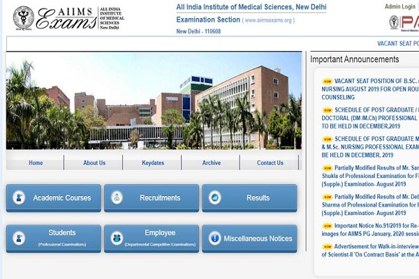 AIIMS Senior Resident exams date announced; check details