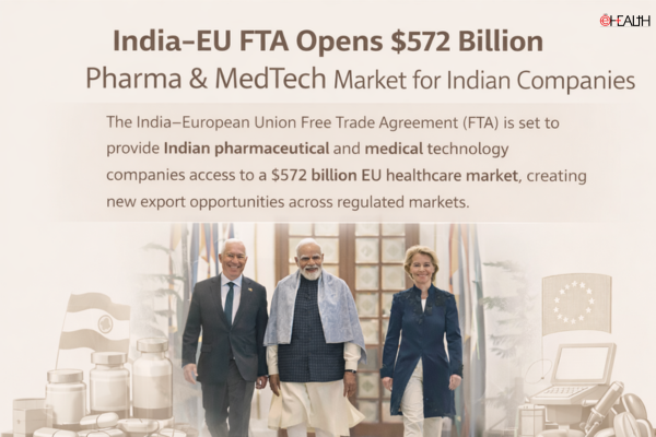 India–EU FTA Opens $572 Billion Pharma, MedTech Market for Indian Companies