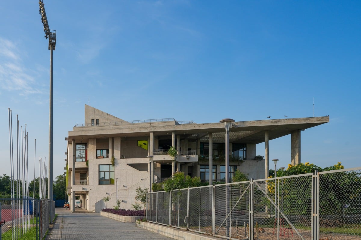 Central Arcade building at IIT Gandhinagar campus